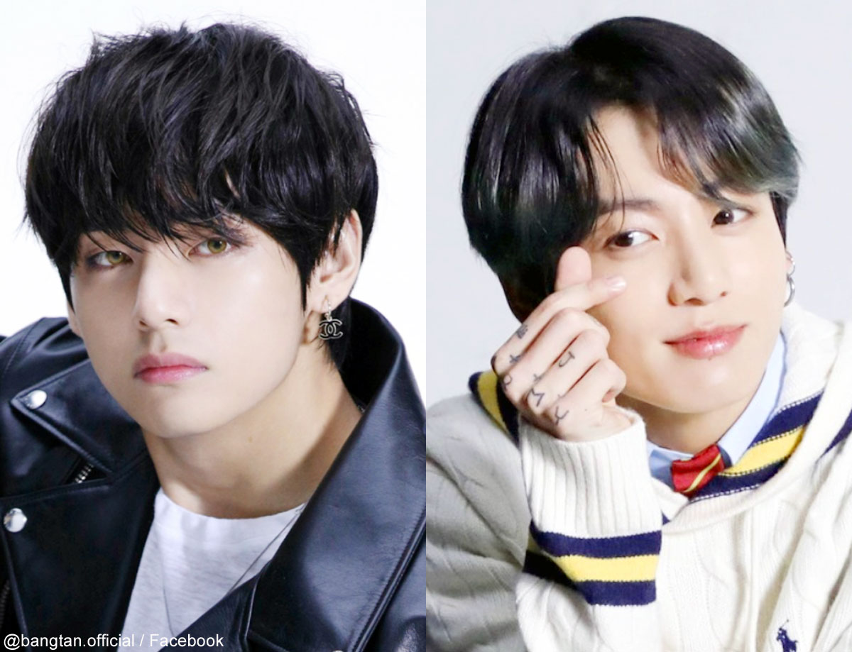 （左）BTS V（右）ジョングク