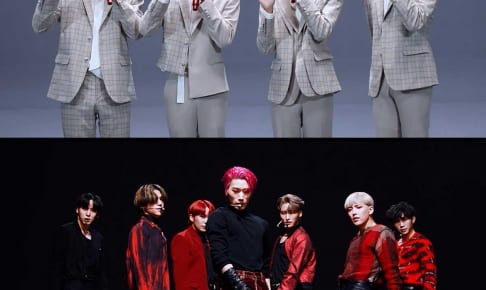 AB6IX（左）、ATEEZ（右）