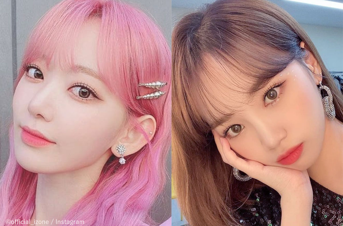 IZ*ONE（左から）宮脇咲良、キム・チェウォン