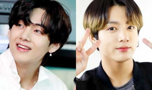 （左）BTS V（右）ジョングク