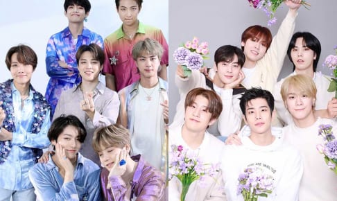 BTS、ASTRO（右）