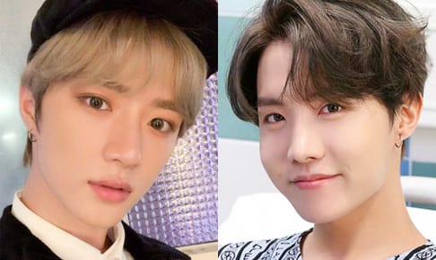 TXT ボムギュ（左）BTS J-HOPE（右）