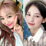 TWICE ジヒョ、OH MY GIRL アリン（右）