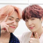 （左）BTS V（右）シュガ