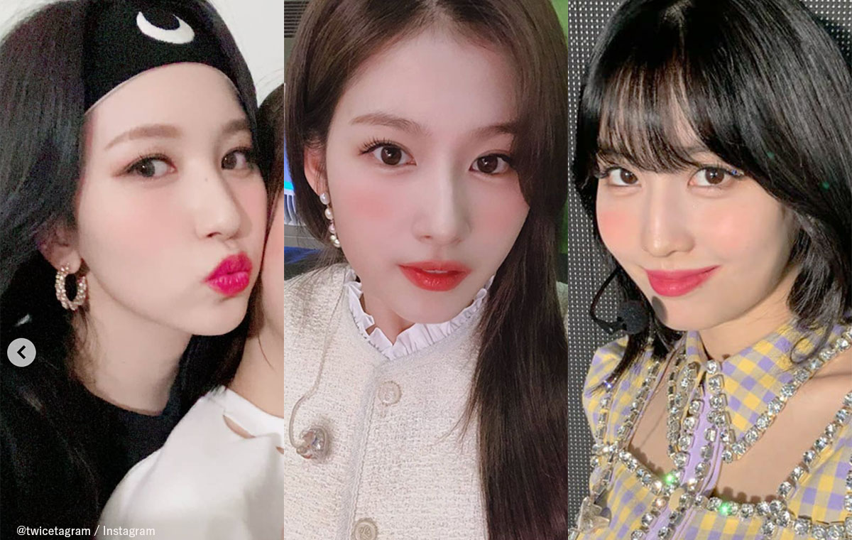 TWICEの日本人トリオ （左から）ミナ、サナ、モモ