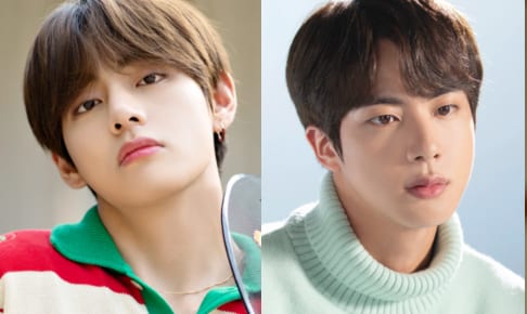 （左）BTS V（右）ジン