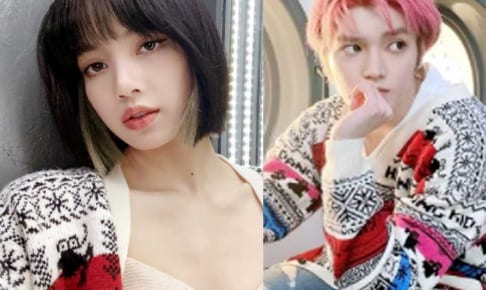 BLACKPINK リサ、NCT テヨン（右）