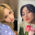 TWICE ミナ（左）、ジヒョ（右）