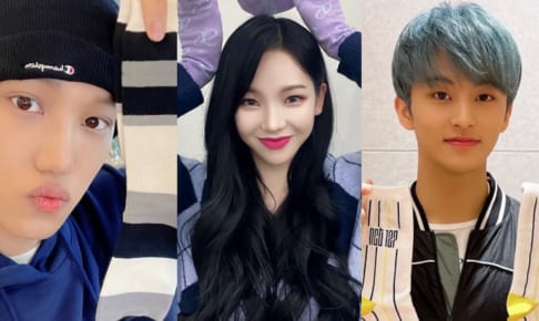 （左から）EXO カイ、aespa カリナ、NCT マーク
