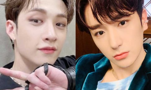 Stray Kids バンチャン、THE BOYZ ヒョンジェ（右）