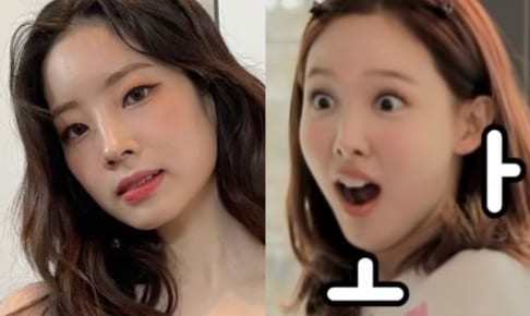 TWICE ダヒョン（左）、ナヨン（右）