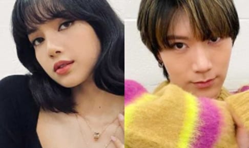 BLACKPINK リサ、WayV テン（右）