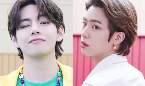 （左）BTS V（右）ジン