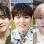 （左）SEVENTEEN エスクプス（中央）ウジ（右）スングァン