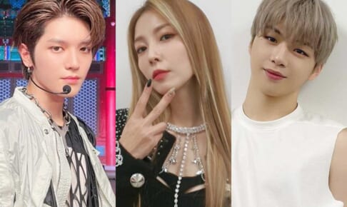 NCT テヨン、BoA、カン・ダニエル（右）