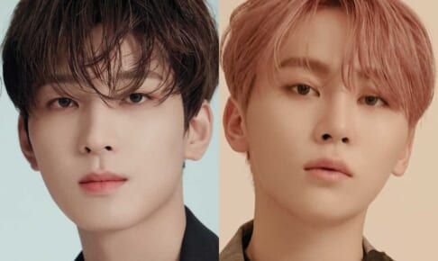 （左）SEVENTEEN ウォヌ（右）スングァン