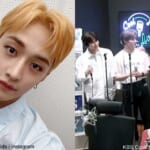 Stray Kids バンチャン（左）、Stray Kids スンミン、リノ、バンチャン（右）