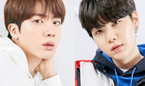 （左）BTS ジン（右）シュガ