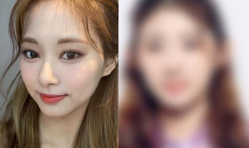 TWICE ツウィ（左）と「Girls Planet 999」に出場している友達（右）