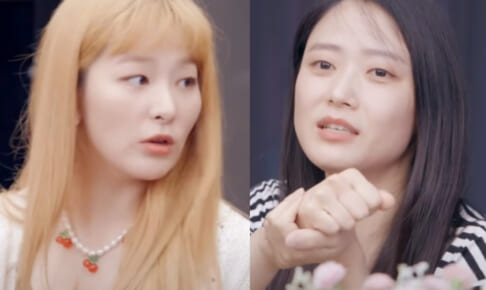 （左）Red Velvet スルギ（右）チェ・ジョンヒ氏