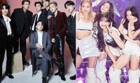 BTS、BLACKPINK（右）