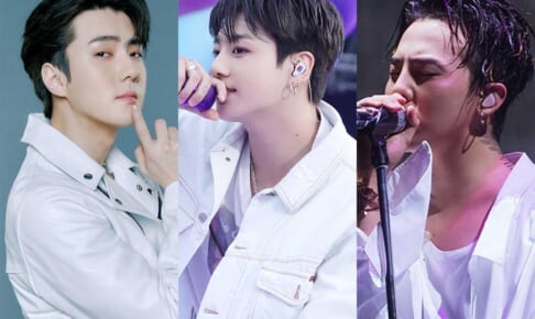 EXO セフン、BTS ジョングク、BIGBANG G-DRAGON（右）
