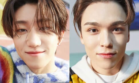 （左）SEVENTEEN ディエイト（右）バーノン