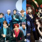 NCT 127、aespa（右）