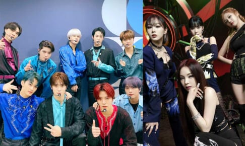 NCT 127、aespa（右）