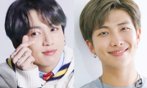 （左）BTS ジョングク（右）RM
