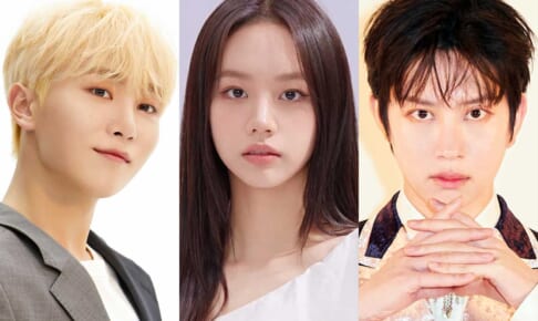 （左から順に）SEVENTEEN スングァン、Girl's Day ヘリ、SUPER JUNIOR ヒチョル