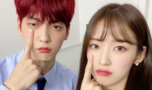 TXT スビン、OH MY GIRL アリン（右）