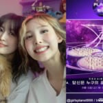 （左から）TWICE モモ、ナヨン、「Girls Planet 999」