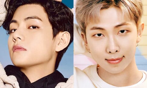 BTS V（左）RM（右）