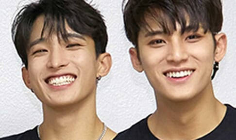 SEVENTEEN ドギョム（左）ミンギュ（右）