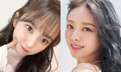 Kep1er 坂本舞白（左）、ITZY ユナ（右）