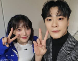 Billlie ムンスア(左)と ASTRO ムンビン(右)