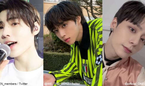 ENHYPEN ソンフン（左） THE BOYZ ソヌ（中心） ONEUS ファヌン（右）