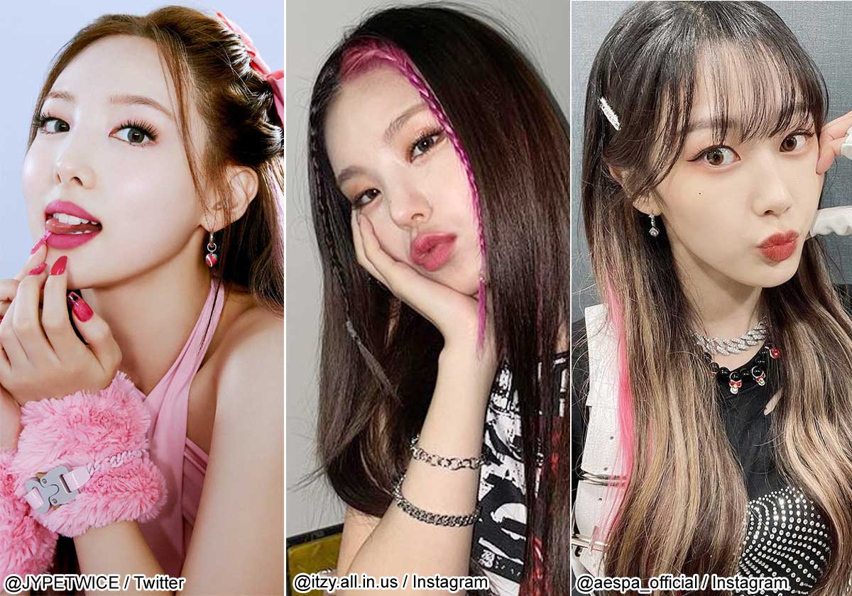 TWICE ナヨン、ITZY イェジ、aespa ジゼル（右）