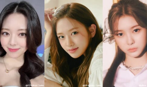 （左から順に）ITZY ユナ、IVE ユジン、Kep1er ダヨン