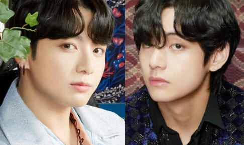 （左）BTS ジョングク（右）V