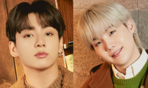 （左）BTS ジョングク（右）シュガ