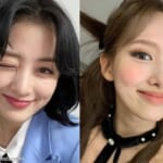 TWICE ジヒョ（左）、ナヨン（右）