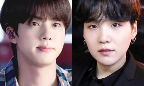 BTS ジン（左）シュガ（右）