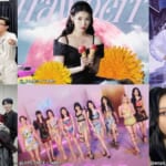 （左上から時計回りに）BTS（防弾少年団）、IU、BLACKPINK、aespa、TWICE、SEVENTEEN