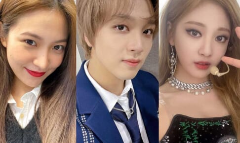 Red Velvet イェリ、NCT ヘチャン、aespa ニンニン（右）