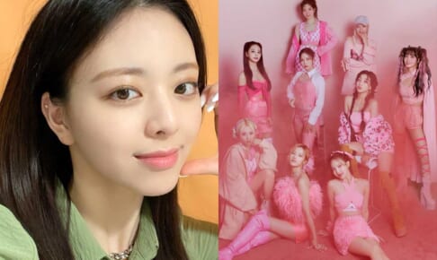 ITZY ユナ（左）TWICE（右）