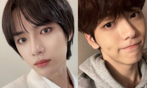 TXT ボムギュ（左）、スビン（右）