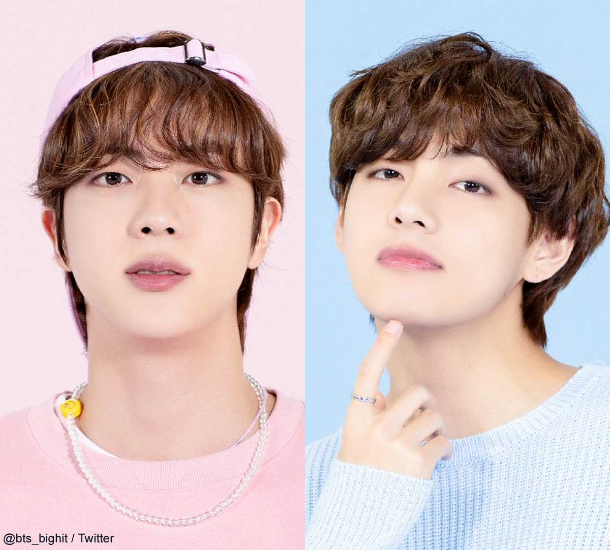 BTS ジン（左）V（右）