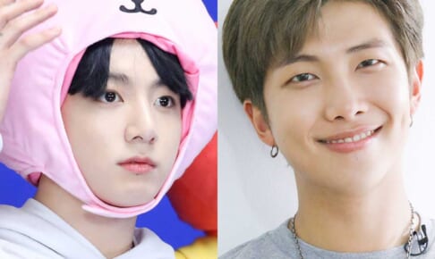 BTS ジョングク（左）RM（右）